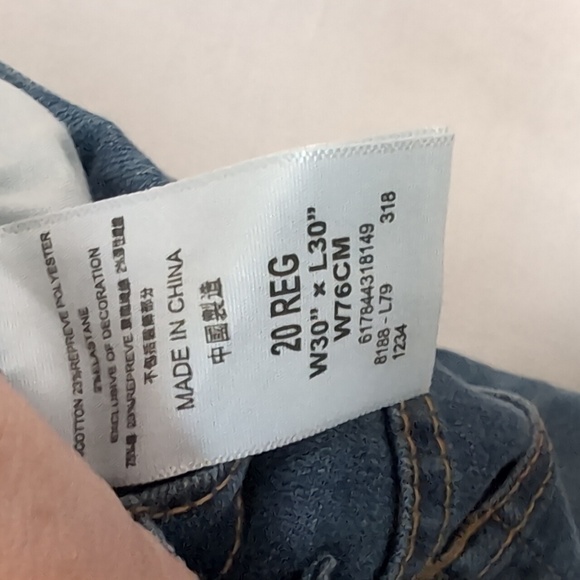 Levi's Performance 511 Slim Jeans Size 20 (boys) - Picture 6 of 6